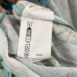 Farm Rio  Light Blue Floral Summer Mini Dress Split Long Sleeve Open Back Size P Photo 11