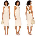ALC Frank A.L.C. Caleb Cross Back Ivory Knit Midi Dress Size XS NWT Photo 13