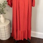 Mittoshop -Apricot Lane Boutique Rayon Dress. Size Medium Burnt Orange Photo 2