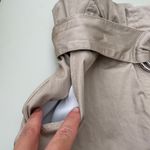 Cinq à Sept Cinq a Sept Braxton twill high-waist belted ruffled khaki shorts size 4 small Photo 7