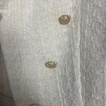 Sam Edelman Cheryl Open Front Crop Blazer in arctic wolf cream gold size XL Photo 8