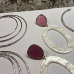 Sugarfix Lot Of 3 Large Statement Costume Earrings Pierced Dangle / Hoop 1 Photo 5