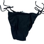 J.Crew New NWT  Black Beaded Cheeky Side Tie Bikini Swim Bathing Suit Bottom XL Photo 4