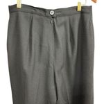 Women's Vintage Gianni Essentials Pants, Size 12, 100% Wool Black Photo 3