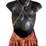 Ecoté Urban Outfitters Halter Top Mini Dress Open Back Magenta Orange Women’s 6 Photo 6