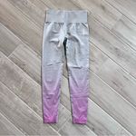 Gymshark  Adapt Ombre Seamless High Rise Leggings Light Grey Marl Pink Sz Small Photo 5