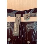 New Directions M Women's Giraffe Print Top Shabby Chic Sheer Coquette Artsy Blue Size M Photo 6