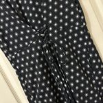 Banana Republic  Navy Blue Corset Tie Waist Polka Dot Short Sleeve Dress Sz 12 Photo 2