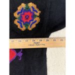 Rafaella Rafaela Vitg Women’s M Angora Blend Fuzzy Soft Sweater Black Red Lambswool Photo 5