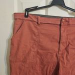 Lee Womens Regular Fit Straight Leg High Rise Cotton Ankle Chinos Dusty Rose 16W Photo 1