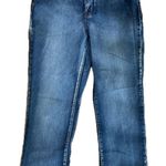 Tribal Cropped Straight Leg Jeans Size 12 Blue Photo 0