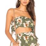 Revolve Blue Life Lola Ruffle Floral Bralette Crop Tube Top Photo 0