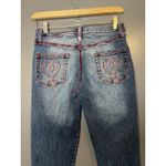 Laze Jeans Jeans Womens 3 Blue Skinny Ankle Zip Red Stitching Heart Pockets Size undefined Photo 6