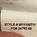 prAna  Mistico Striped Short Sleeve Blouse‎ Gray Peach Tan Cream Small W11190711 Photo 8