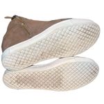 Steve Madden tan faux suede high top sneakers with side zip & faux laces size 7 Photo 7