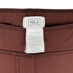 NILS Brown Ponte Fleece Lined Stretch Snowboard Pants Size Large Straight Leg Photo 3