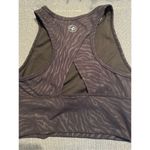Celestial Bodiez Cropped ‘Power Tank’ Top in 'Black Zebra' Size Medium Black Photo 5