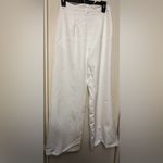 Princess Polly White Pleated Wide Leg Pants Size 4 Photo 4