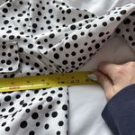 Ny Collection Womens Size Medium Polka Dot Blouse Long Sleeve Button Up Officechic Corpcore Photo 6