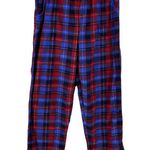 Nautica Blue Plaid Fleece Cozy Warm Pajama Set Womens Large Photo 5
