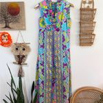None 60s 70s Colorful Groovy Sleeveless Maxi Dress Photo 11