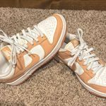Nike  Dunk Low Women’s Sneakers White Peach 7.5 Photo 2