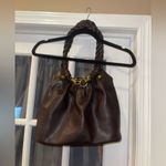 Relic faux leather Brown Satchel Handbag Shoulder bag woven straps purse Photo 2