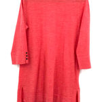 J. Jill size XS merino‎ wool 3/4 sleeve light weight sweater top shirt tunic Red Photo 0