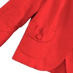 J.Crew Linen Orange One Button Bell Sleeve Jacket Size 4 Photo 4