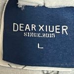 Dear Xiuer Women's Gray New York Drawstring Tapered Athletic Sweat Pants Size L Size L Photo 3