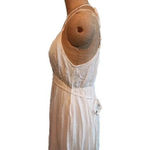 Motherhood Maternity Motherhood Off White Boho Floral Lace Trim Lined Maxi Maternity Dress Medium Photo 10