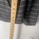 Nicole Miller New York Women's Size Medium Gray Striped Casual Jersey Knit Top Photo 7