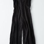 Dee Elle Satin Lace Trim Jumpsuit in Black, NEW, Size L Photo 0