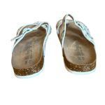 Maibulun Summer Criss Cross Strap Sandals White Floral Size 38 US Women Size 7.5 Photo 3