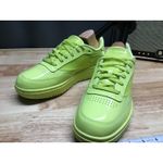 Reebok Cardi B x Coated Club C Double Sneakers Women's 9 Green Athletic Shoes Photo 3