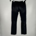 Philipp Plein Women's Black Texas Rock Distressed Straight Cut Jeans Size 26 Photo 6