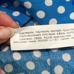 ZARA  Trafaluc Blue White Polka Dot Crop Top Long Sleeve Blouse size L NEW Tags Photo 11