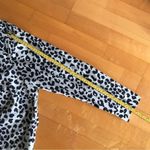 Talbots Animal Cheetah Print 100% Cotton Button Up Shirt, Green, Navy, Size 3X Photo 8