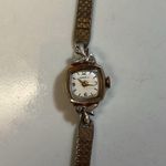 Caravelle Vintage 10k Rolled White Gold  Gold Women’s Wind Up Estate Watch Photo 2