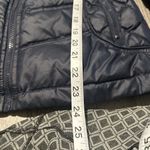 G by Guess GUESS Medium Navy Blue Puffer Jacket Women’s Hoodless Full Zip Pockets Quilt Photo 5