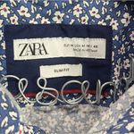 ZARA  Women's Business Floral Button Down Shirt Size Medium Photo 2