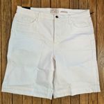 JEN7 Bermuda Shorts High Rise White Denim Everyday Casual Size 14 Photo 6