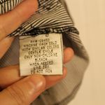 Fred David  Black and White Pleated Blouse Size Medium Photo 7