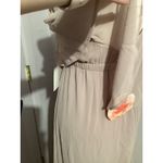 Show Me Your Mumu Caitlin Ruffle Maxi Dress In Neutral Mauve MSRP $198 Photo 6
