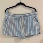 Aerie  striped shirts Casual Blue and White Casual Size Large 100% Cotton Photo 0