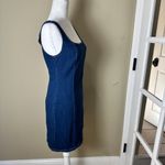 SheIn NWT  Petite Medium Stretch Denim Jeans Jean Mini Dress with Slit Photo 7