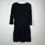 Mossimo Supply Co Dress Womens Shirt 3/4 Sleeve Heather Knee Length Black Medium Photo 4