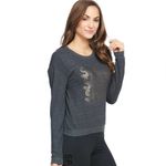 Spiritual Gangster Shine Crew Neck Savasana Pullover Sweater Grey Size Small Photo 1