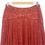 Anthropologie Moulinette Soeurs Nolana Dark Orange Venice Lace Midi Skirt Size 6 Photo 5