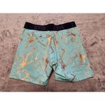 Zyia  BANDED TURQUOISE MARBLE HUSTLE SHORTS SIZE Large L Photo 1
